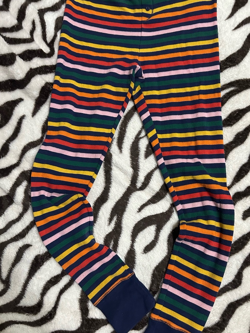 Old Navy Multi-Color Striped Ribbed Pajama Pants